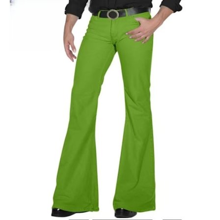 70'er herre discobukser herre klokkebukser 60'er 70'er klokkebukser vintage jeans herre jeans A004-Grøn XL
