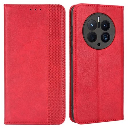 Bofink Vintage läder Huawei Mate 50 Pro fodral - Röd