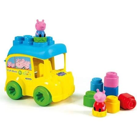 Legetøj - CLEMENTONI - Blød Clemmy Peppa Pig Bus - 18 måneder - Pink - Barn - 8 stykker - Blandet