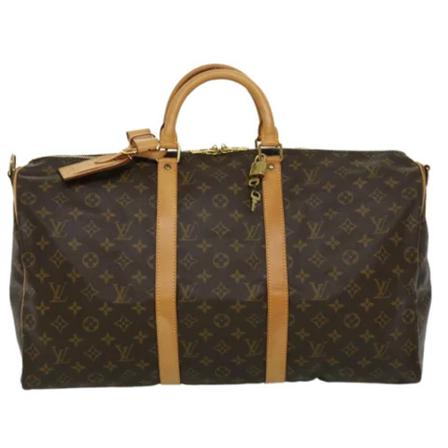 Louis Vuitton Vintage, Pre-owned Canvas travel-bags Bruin, Dames, Maat:ONE Size,leer