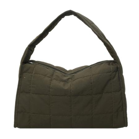 Pålitelig vattert puffer bag Dame håndveske skulderveske for ulike behov Green
