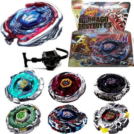 Hot Fusion Metal Fight Masters Topp Beyblade Launcher Sett Leke (qb)
