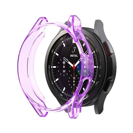Samsung Galaxy Watch 4 Classic (46mm) transparent TPU-skal - Lila