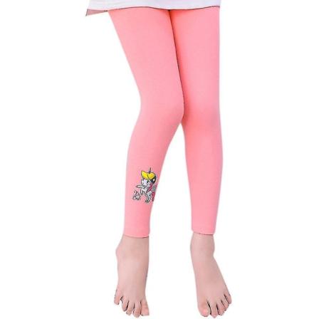 2-12 år Piger Unicorn Trykte Skinny Leggings Bukser Pink Pink