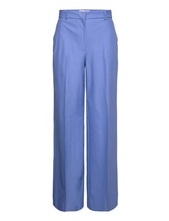 Slfeliana Hw Wide Pant N Noos Trousers Suitpants Sininen Selected Femme