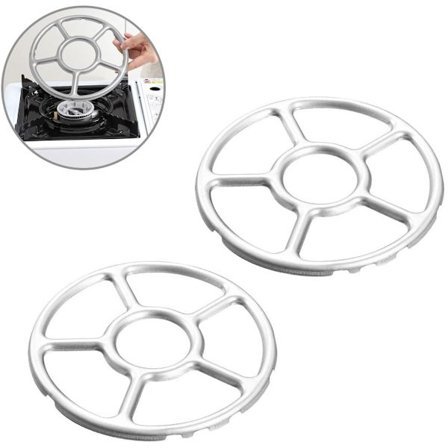 2-delt sæt - Gasovn Støddæmper, Kaffekandeholder, Kaffemaskineholder, Gasovn, Ovn, 15,5 cm (Sølv)