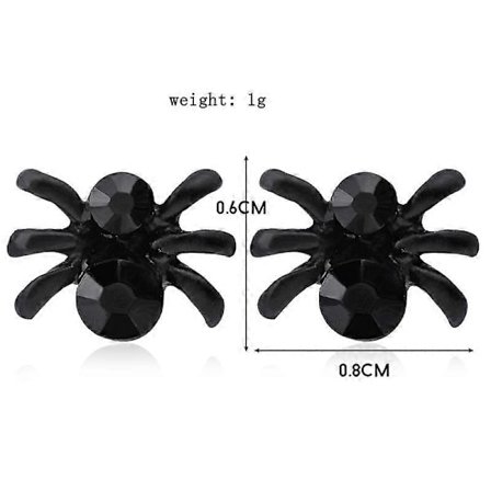 Øreringe Halloween Tilbehør Ørepiercing Øreringe Ørestikker Til Piger 2 Stk. Edderkoppeøreringe Til Cosplay