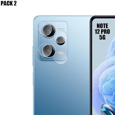 2 x härdat glas kameraskydd för Xiaomi Redmi Note 12 Pro 5G