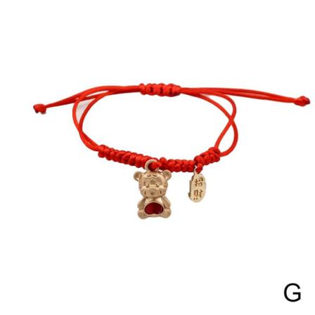 Mascot Five Fortunes Golden Tiger Red String Armband 2022 Chine