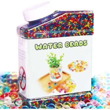 Vandperler Pakke Regnbue Mix 50.000 Perler Vækstkugler, Gele Vandperler Til Børn Sansestimulerende Legetøj, Vaser, Planter, Bryllup Og 