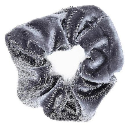 Kvinnors vinter sammet Scrunchies hårband, grå