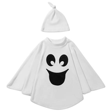 GYRATEDREAM Halloween Spøgelseskappe til småbørn, drenge og piger, Halloween-kostumer til børn, 1-6 år smileface 3t