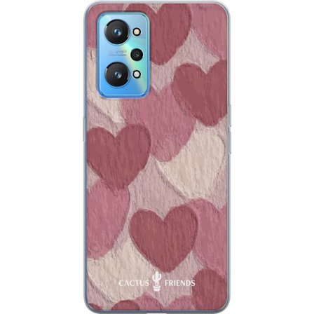 Kompatibel Mobilcover til Realme Realme GT Neo2 Cactus and Friends - Blush Paper Hearts