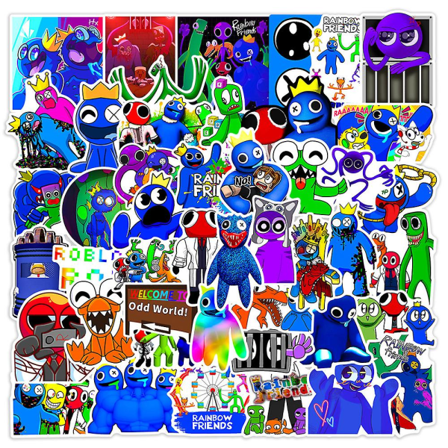 50 stk Roblox Rainbow Friends klistremerker Dekal for skateboard vannflaske bagasje dekorasjon