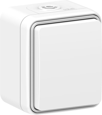 Gelia Connect 2 Home Stikkontakt utenpåliggende, jordet, kapslet 1-veis, Strømbrytere & vegguttak