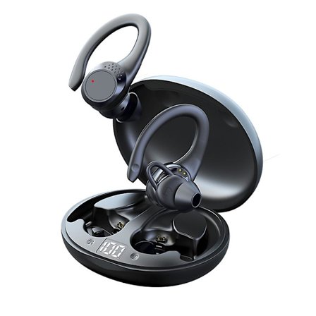 Mpow Bluetooth-headset 5.2 TWS Trådlösa Hörlurar Öronproppar Hörlurar Öronkrok