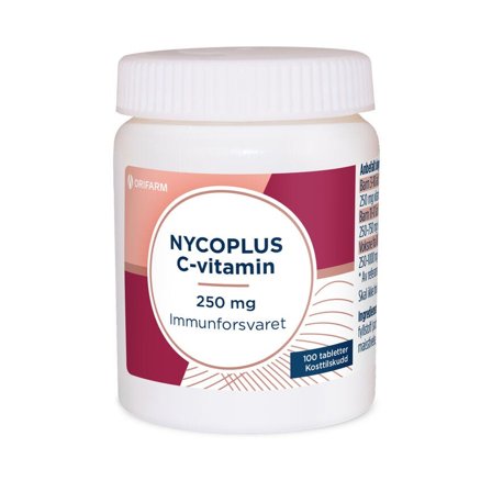 Nycoplus C-vitamin 250 mg tabletter 100 stk