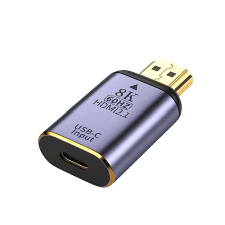 8K 60hz typ C-adapter USB C/DP/Mini DP till hdmi-kompatibel omvandlare Anslutningskontakt för telefon Dator Låg vikt