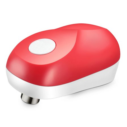 Elektrisk konservöppnare, konservöppnare utan skarp kant, öppna dina burkar med ett enkelt knapptryck, livsmedelssäker och batteridriven 