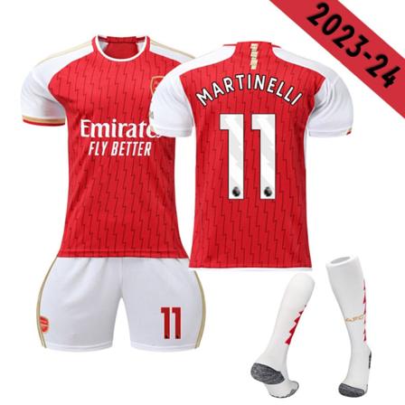 2023-2024 Arsenal Hemma Fotbollströja för barn nr 11 MARTINELLI 10-11 Years