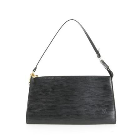 Louis Vuitton Vintage Pre-owned Leather louis-vuitton-Tass , Zwart , Dames , Maat: ONE Size Vintage Tassen
