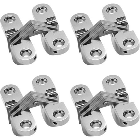 1-3/4" Skjulte hængsler i rustfrit stål 180 graders usynlig kryds H
