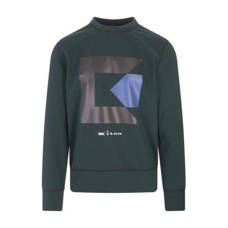 Kiton Sweatshirts Grøn, Herre