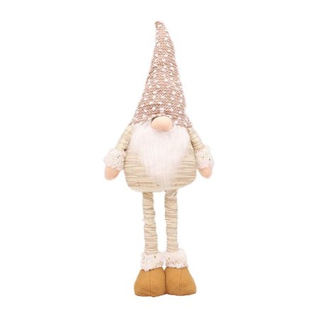 Joulukoriste Valkoinen Parta Kasvoton Nukke Tölkki 21046A (Teleskooppi) KLB