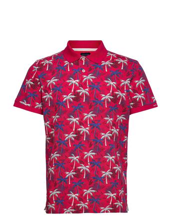 D1. Palm Haze Ss Pique Red GANT