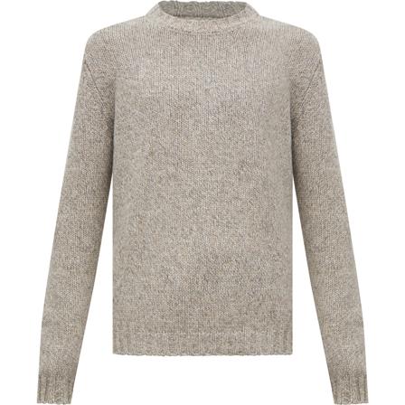 Aspesi, Round-neck Knitwear Beige, Heren, Maat:M