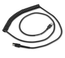 Zebra CABLE - SHIELDED USB: SERIES A CONNECTOR 9FT. COILED CABL