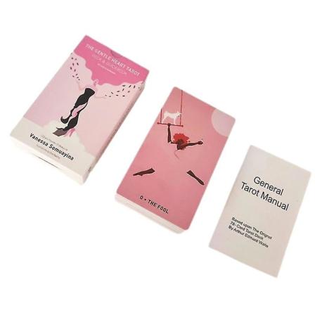 12*7cm Gentle Heart Tarot Kort Familiefest Brætspil Skæbne Spådom Med Manual