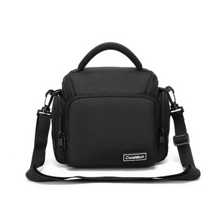 Kameralaukku, Yksipuolinen olkalaukku kameralle, Vinosti asetettu kompakti kameralaukku yhteensopiva Canon Nikon Sony SLR DSLR -järjestelmäkameroiden 