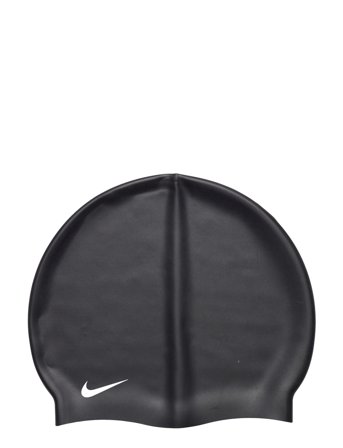 NIKE SWIM Nike Solid Silicone Adult Cap - Black - ONE SIZE