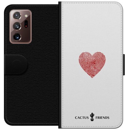 Yhteensopiva Lompakkokotelo Samsung Samsung Galaxy Note20 Ultra Cactus and Friends - Fingerprint Love
