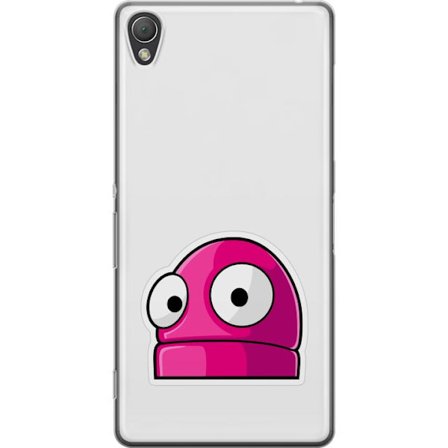 Kompatibelt Mobilskal till Sony Sony Xperia Z3 Rosa tecknad figur med stora ögon i lekfull och humoristisk stil