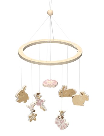 Cam Cam Copenhagen Wooden Cot Mobile - Fsc 100% - Augusta - Cream - ONE SIZE