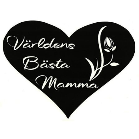Väggdekor/Väggord - Världens Bästa Mamma