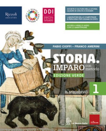 Storia. Imparo con metodo. Ediz. verde. Con Storia con metodo con punto colla, CLIL ed Educazione civica. Per la Scuola media. Con e-book. Con 