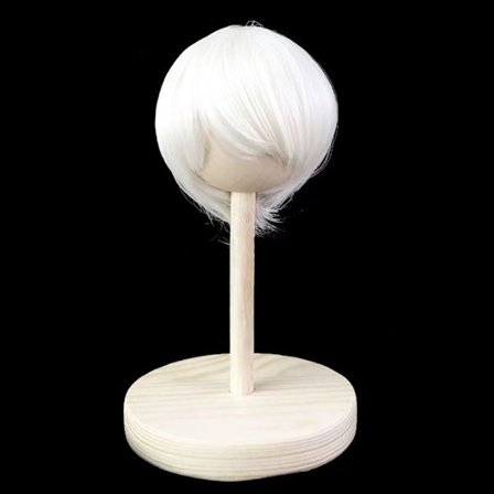 Dukke Parykk Hår Parykker HVIT