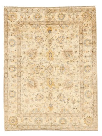 Ziegler Fine Rug Hand Knotted 156X203 Orange/Beige Pakistan