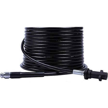 Avloppsrensare för Kärcher högtryckstvätt - Rensningssond för Kärcher K2 K3 K4 K5 K7-serien - Kärcher avloppsrensare 220 Bar 10 m Svart