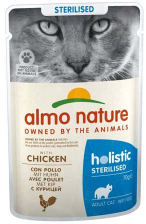 Almo Nature Sterilised Cibo Umido Con Pollo Per Gatti Adulti