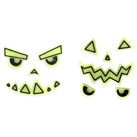 Självlysande Klistermärken Pumpa 2-pack