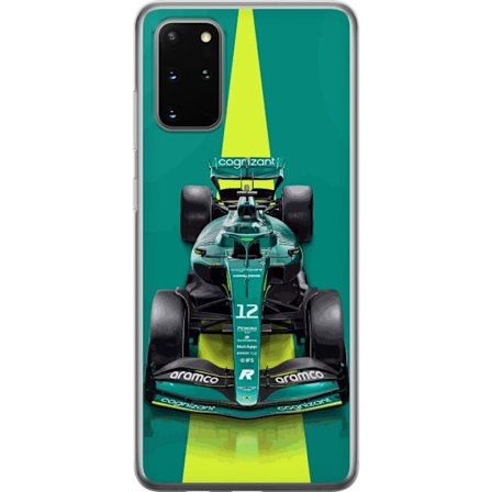 Kompatibelt Mobildeksel til Samsung Samsung Galaxy S20+ Aston Martin Formel 1-bil i grønt racingdesign med moderne studiofølelse