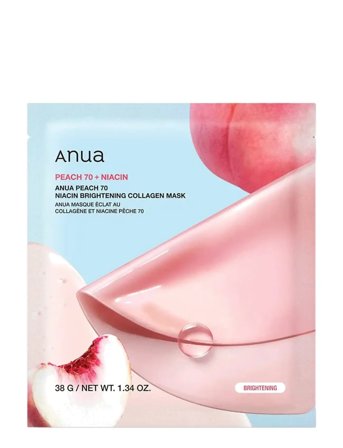 Anua Peach 70 Niacin Brightening Collagen Mask - Nude - 1 STK