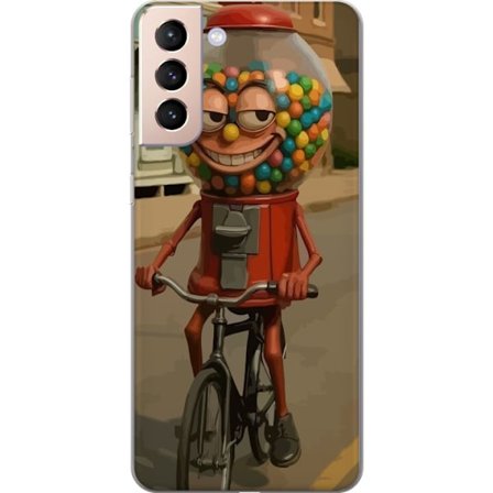 Kompatibel Mobilcover til Samsung Galaxy S21 Italian Brainrot godismaskin – Tuggummimaskin cyklar i retrostil