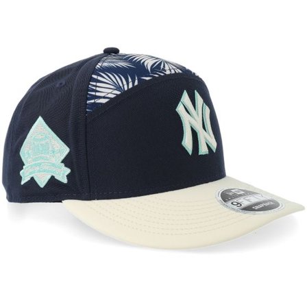 New Era - MLB Blå snapback Keps - New York Yankees 9FIFTY Pre Curved Split Panel H1 Navy Snapback @ Hatstore
