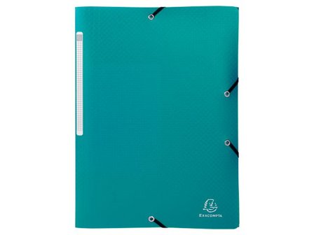 EXACOMPTA Mapp A4 PP recycled 3-klaff grön - Lyreco - Kontorsmaterial - Mappar och plastfickor - Gummibandsmappar 3-klaff - Plast