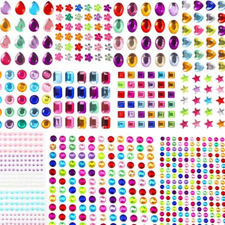 rhinestone stickers juvel stickers sy på rhinestones
